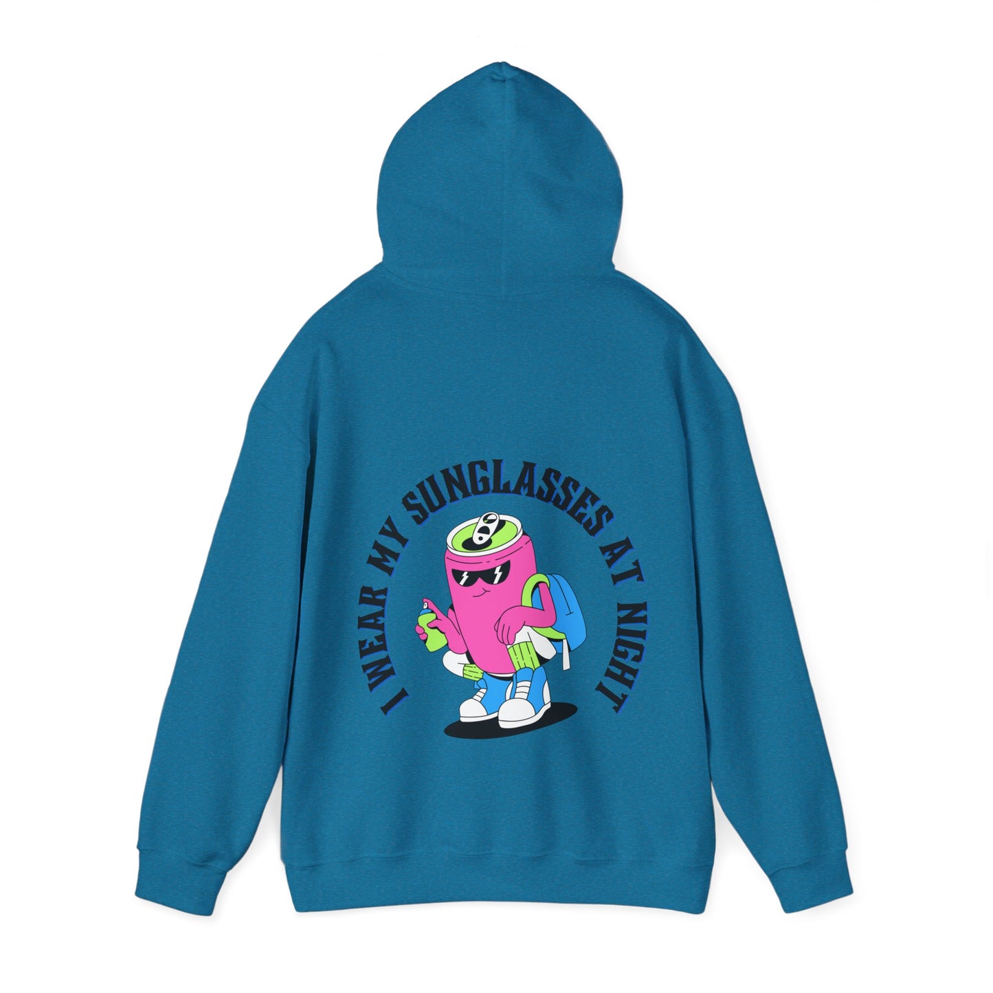 I Wear My Sunglasses At Night Unisex Heavy Blend™ Hooded Sweatshirt (Multiple Colours)