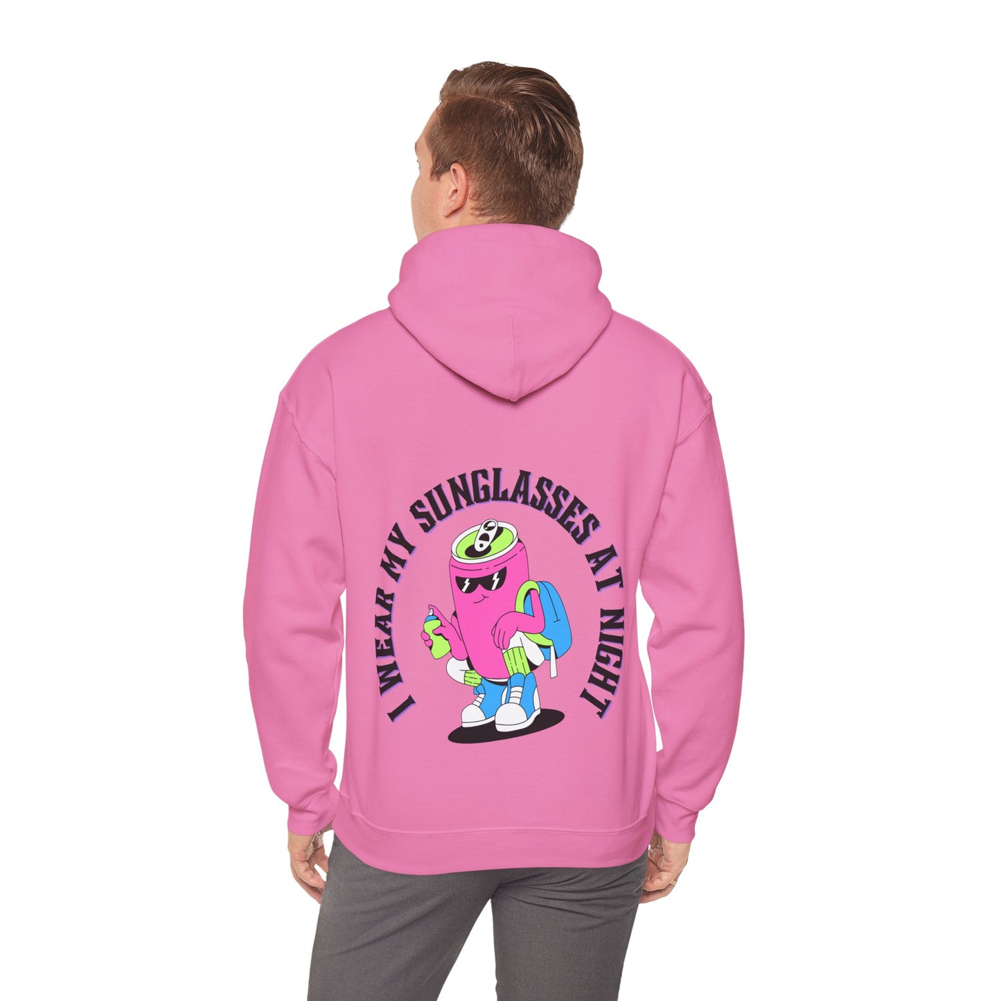 I Wear My Sunglasses At Night Unisex Heavy Blend™ Hooded Sweatshirt (Multiple Colours)