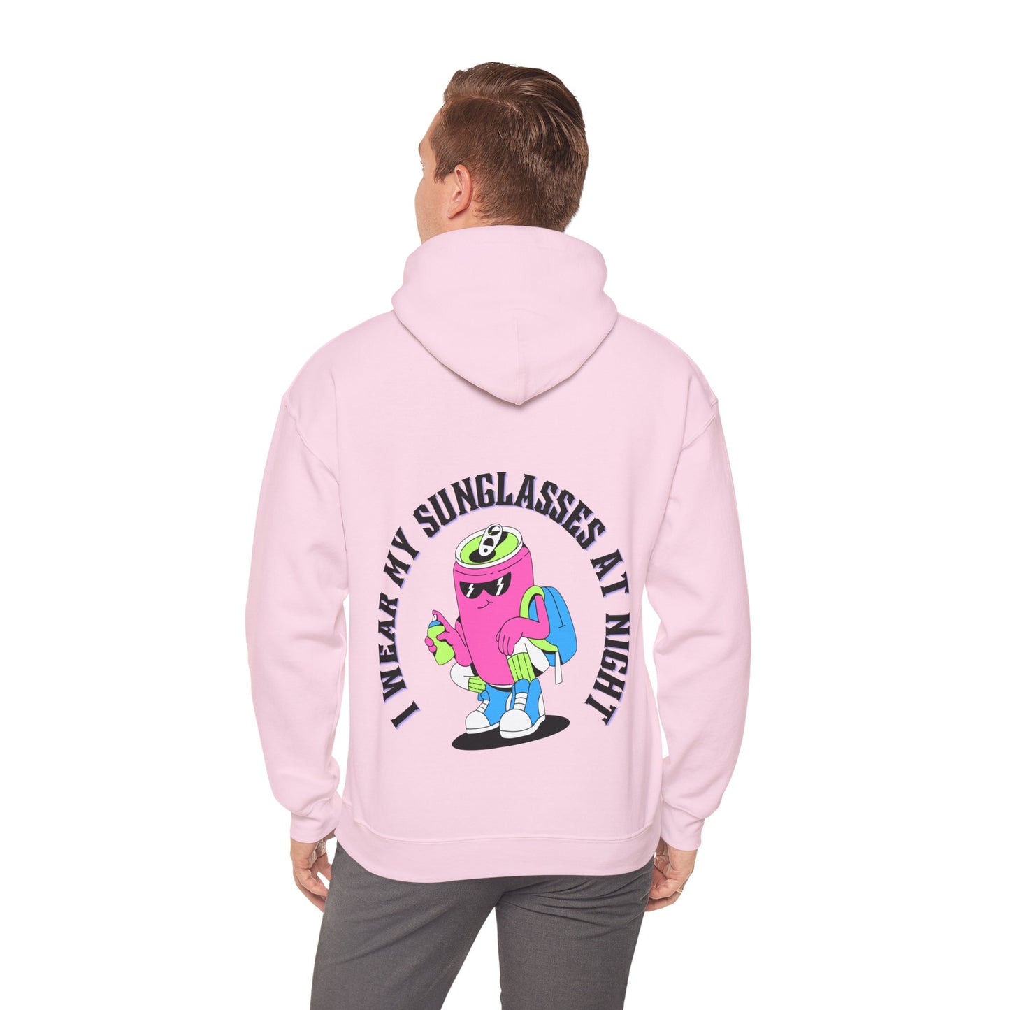 I Wear My Sunglasses At Night Unisex Heavy Blend™ Hooded Sweatshirt (Multiple Colours)