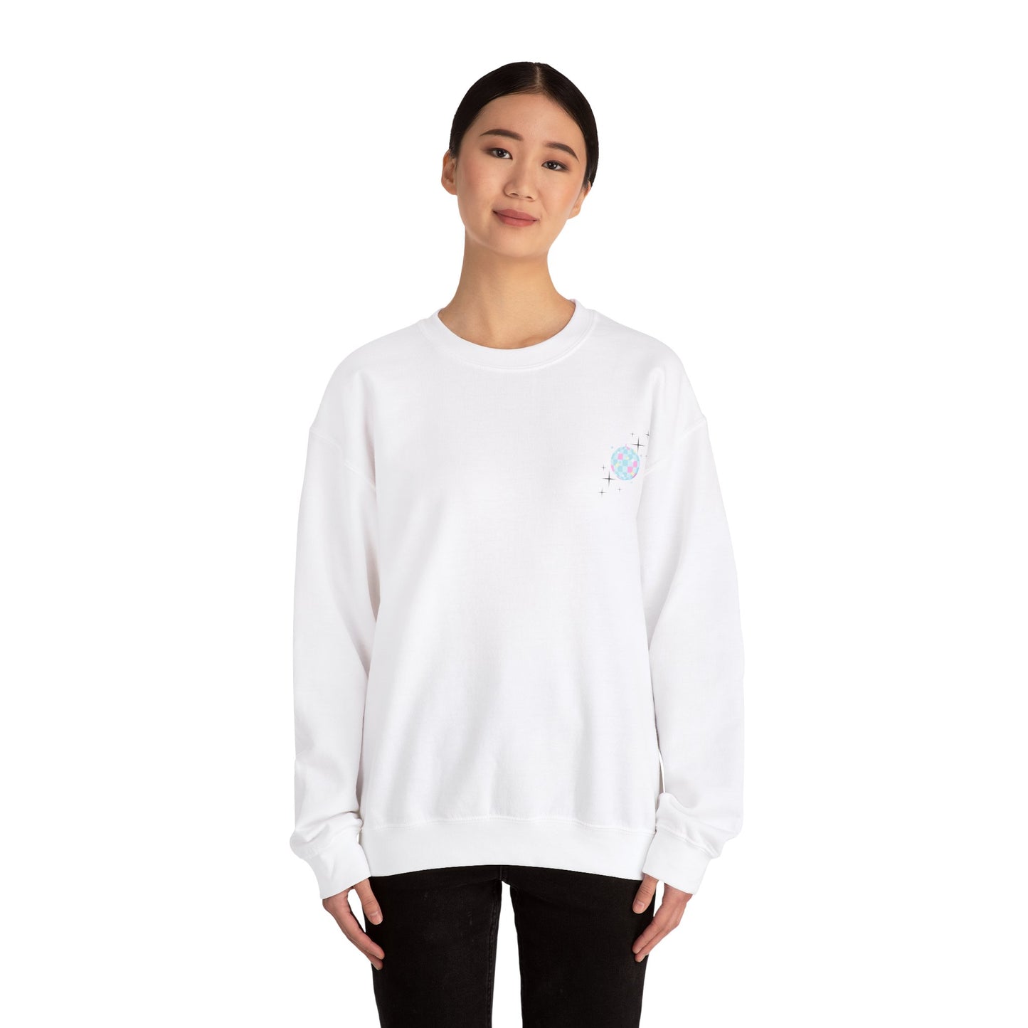 It's Crystal Clear To Me White Unisex Heavy Blend™ Crewneck Sweatshirt