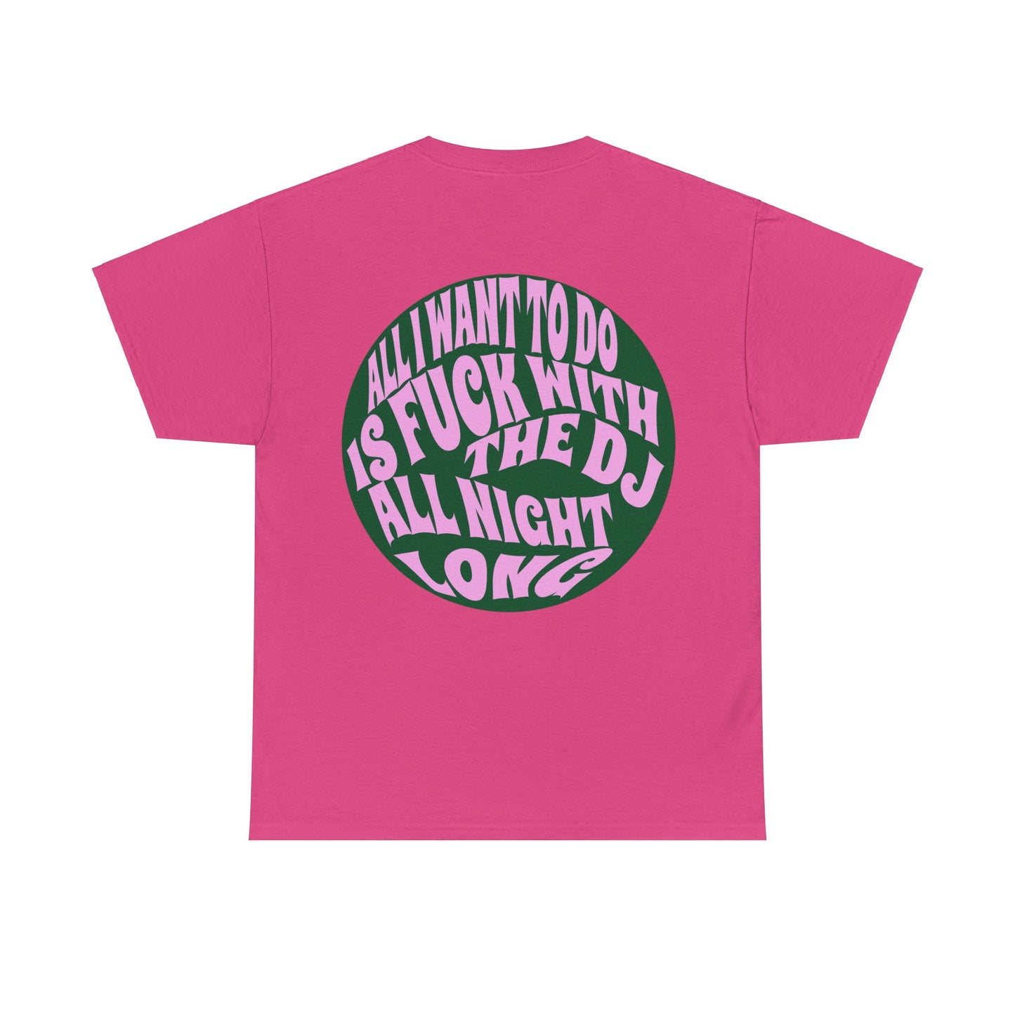 All I Want to Do Is Fuck With The DJ Unisex Heavy Cotton Tee Muliple Colours