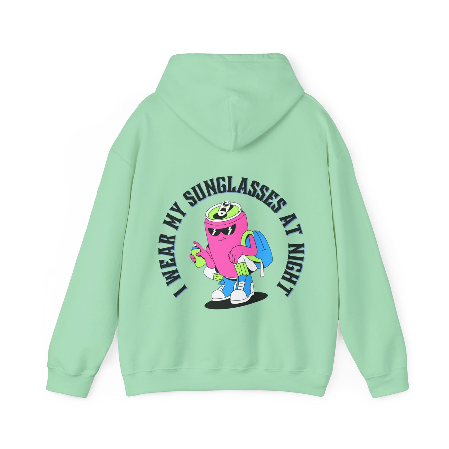 I Wear My Sunglasses At Night Unisex Heavy Blend™ Hooded Sweatshirt (Multiple Colours)