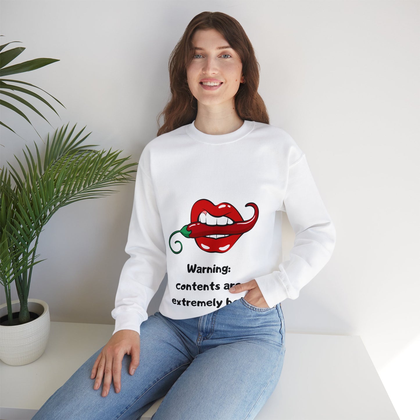 Unisex Chilli Lips Heavy Blend™ Crewneck Sweatshirt