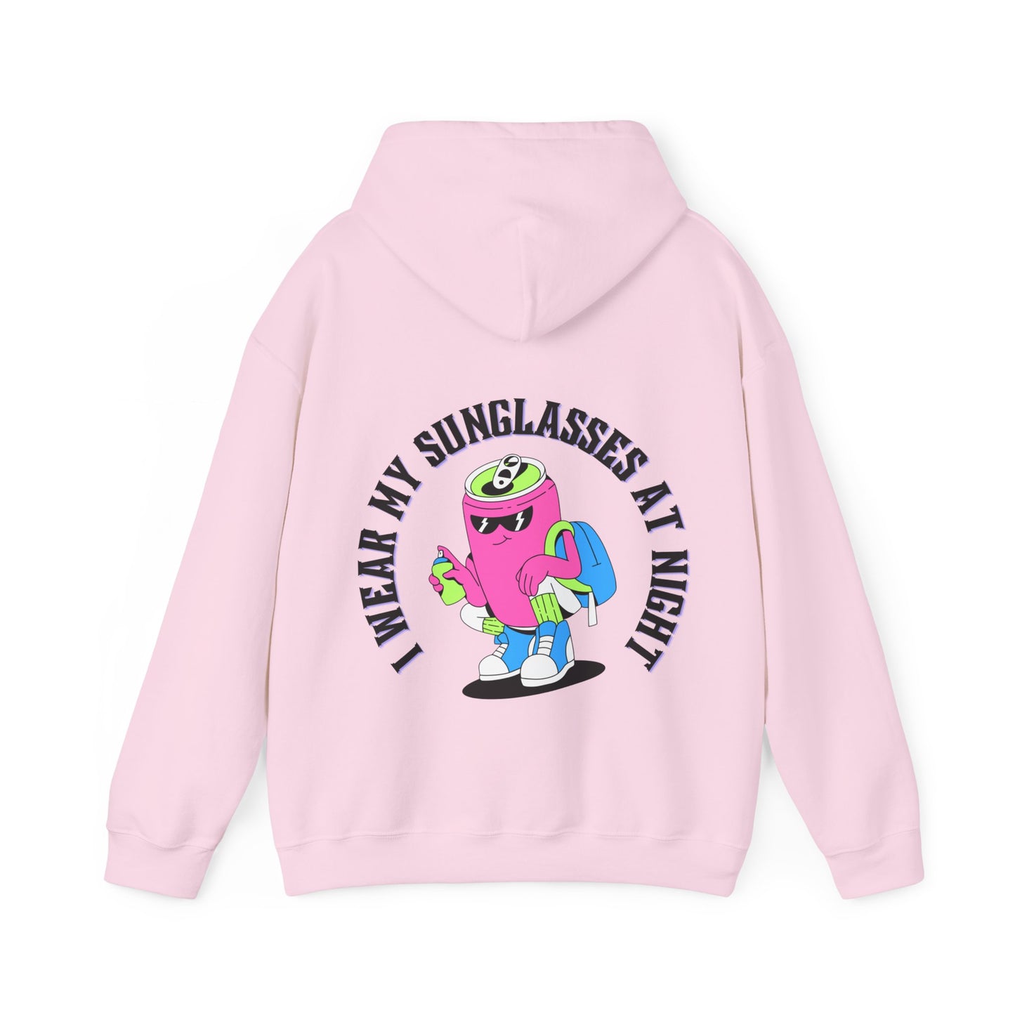 I Wear My Sunglasses At Night Unisex Heavy Blend™ Hooded Sweatshirt (Multiple Colours)