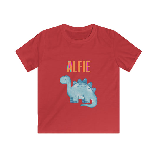 Children's Personalised Dinosaur T-Shirt (Multiple Colours)