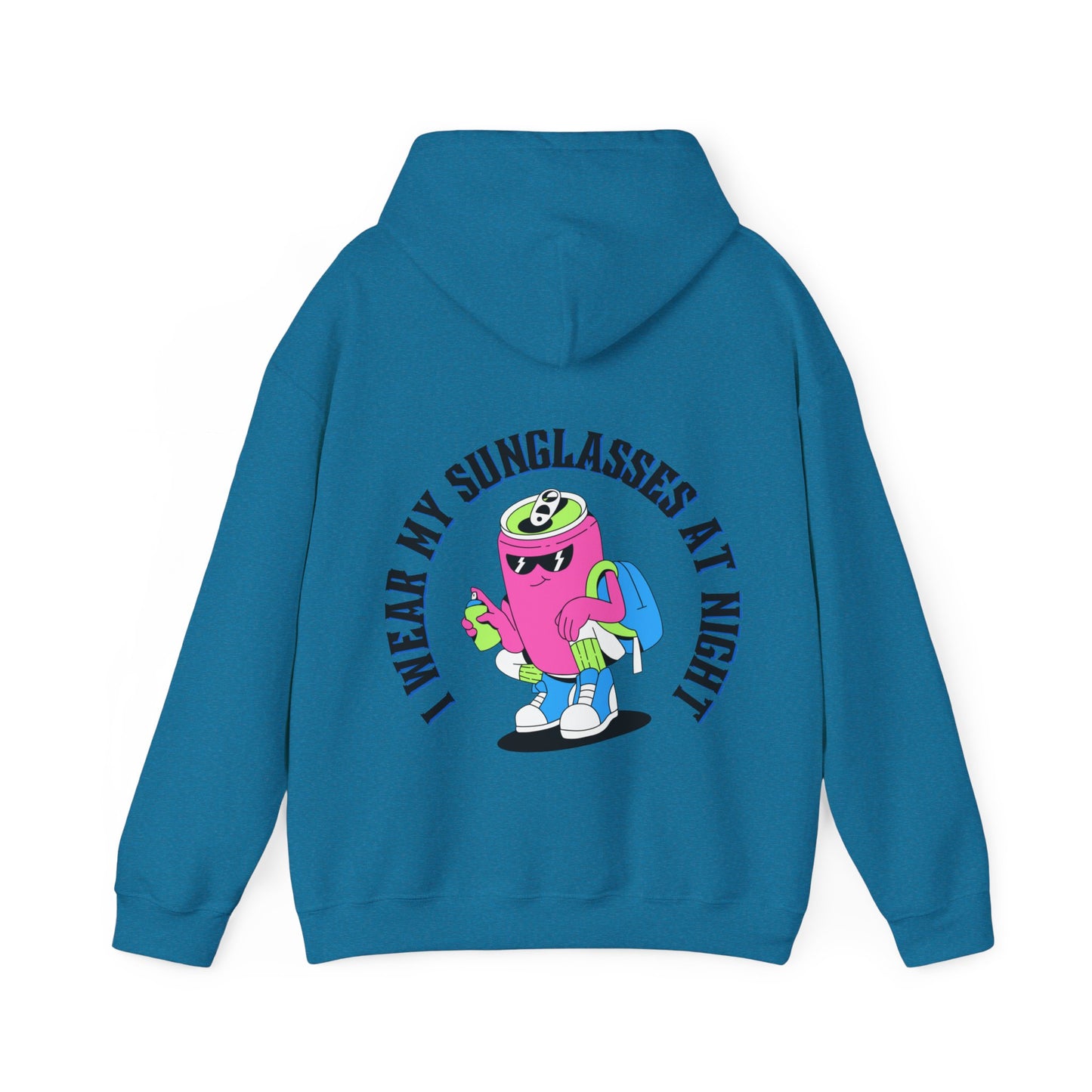 I Wear My Sunglasses At Night Unisex Heavy Blend™ Hooded Sweatshirt (Multiple Colours)