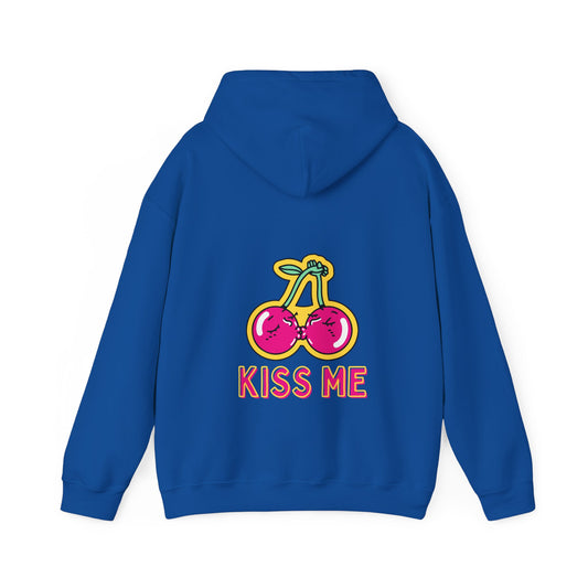 Unisex Kissing Cherries Kiss Me Heavy Blend™ Hooded Sweatshirt (Multiple Colours)