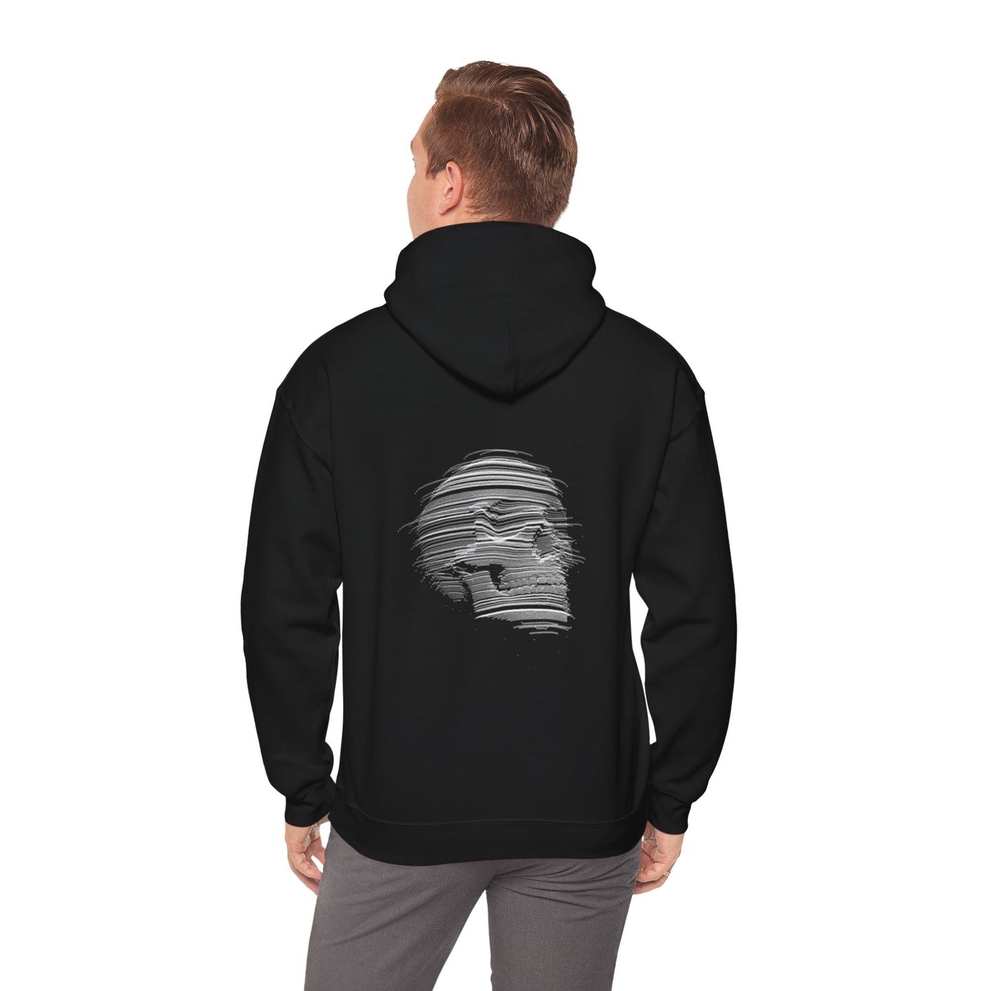 Unisex Black Skull Heavy Blend™ Hoodie